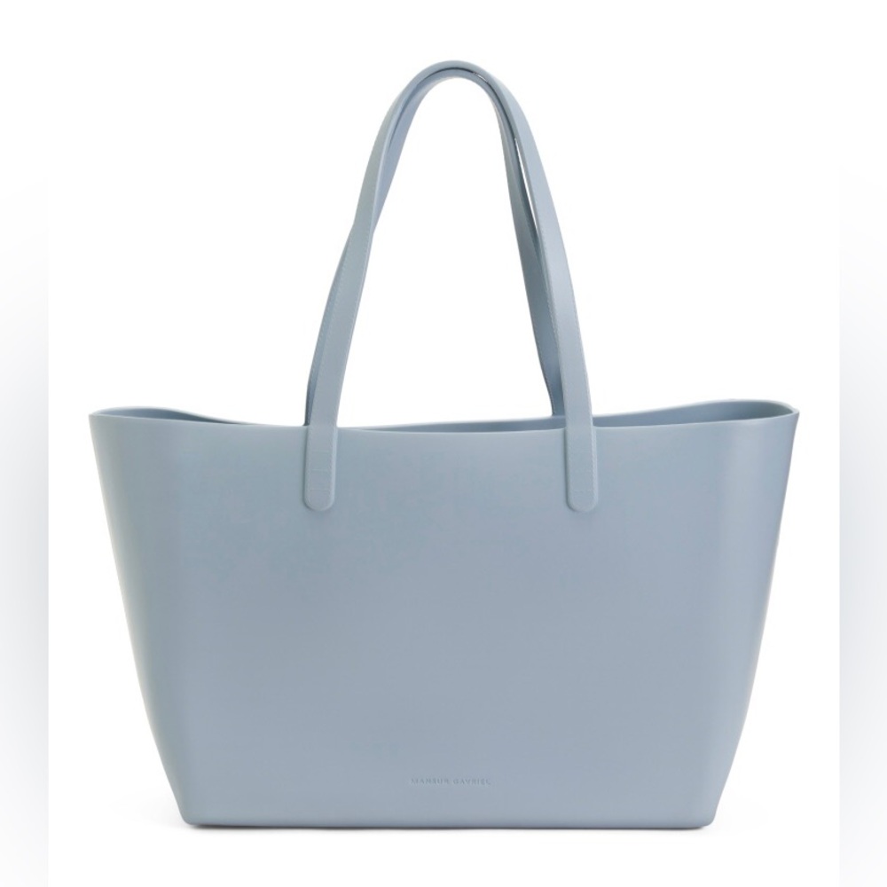 NWT $235 MANSUR GAVRIEL Eva Rubber Made In Italy Large Tote in Cielo! - Picture 2 of 6